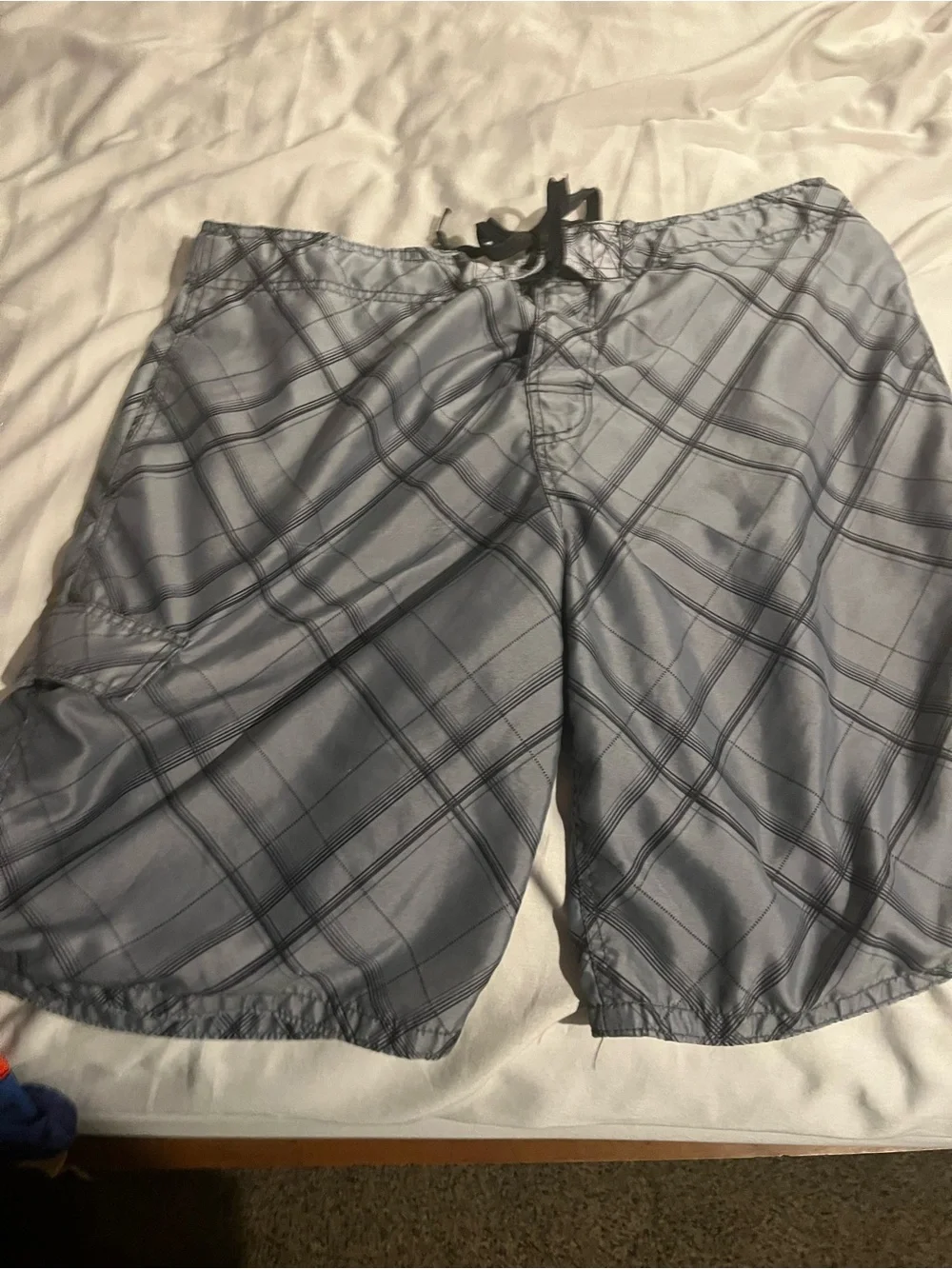 Men's Red and Blue Striped Swim Board Shorts lot of 5